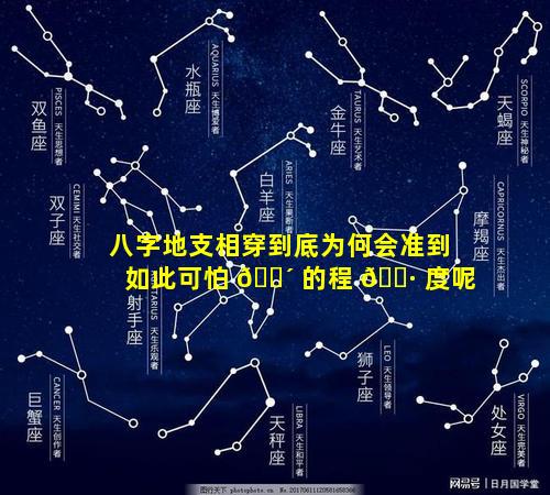 八字地支相穿到底为何会准到如此可怕 🐴 的程 🕷 度呢